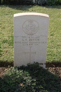 Ismailia War Memorial Cemetery - Bunton, George William